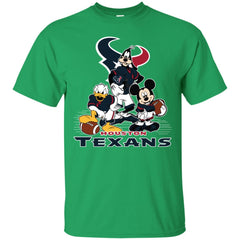 Mickey Mouse Houston Texans American Football Nfl Sports Shirt Men Cotton T-Shirt Men Cotton T-Shirt - parenttees