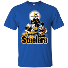 Mickey Mouse Pittsburgh Steelers American Football Nfl Sports Shirt Men Cotton T-Shirt Men Cotton T-Shirt - parenttees