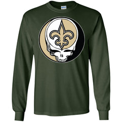 New Orleans Saints Grateful Dead Steal Your Face Football Nfl Shirts Men Long Sleeve Shirt Men Long Sleeve Shirt - parenttees