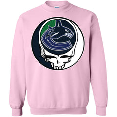 Vancouver Canucks Grateful Dead Steal Your Face Hockey Nhl Shirts Crewneck Pullover Sweatshirt Crewneck Pullover Sweatshirt - parenttees