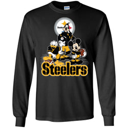 Mickey Mouse Pittsburgh Steelers American Football Nfl Sports Shirt Men Long Sleeve Shirt