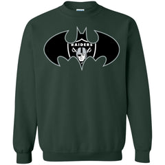 We Are The Oakland Raiders Batman Nfl Mashup Crewneck Pullover Sweatshirt Crewneck Pullover Sweatshirt - parenttees