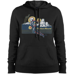 Marvel Captain Marvel Flight Clouds Vintage Women Hooded Sweatshirt Women Hooded Sweatshirt - parenttees