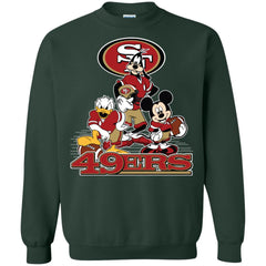 Mickey Mouse San Francisco 49ers American Football Nfl Sports Shirt Crewneck Pullover Sweatshirt Crewneck Pullover Sweatshirt - parenttees