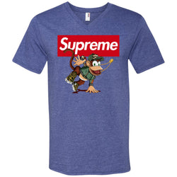 Supreme Monkey T-shirt Men V-Neck T-Shirt