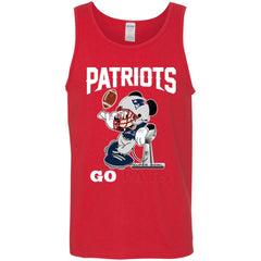 Go Pats - New England Patriots Super Bowl 2019 Mickey Mouse Football Nfl Men Cotton Tank Men Cotton Tank - parenttees