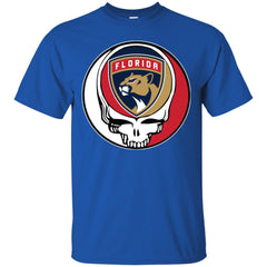 Florida Panthers Grateful Dead Steal Your Face Hockey Nhl Shirts Men Cotton T-Shirt Men Cotton T-Shirt - parenttees