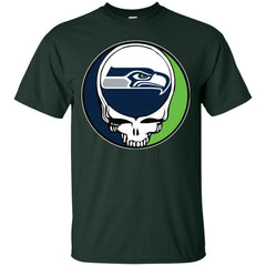 Seattle Seahawks Grateful Dead Steal Your Face Football Nfl Shirts Men Cotton T-Shirt Men Cotton T-Shirt - parenttees