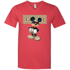 Gucci Mickey Gift Birthday T-shirt Men V-Neck T-Shirt Men V-Neck T-Shirt - parenttees