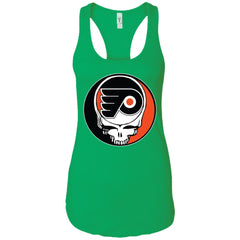 Philadelphia Flyers Grateful Dead Steal Your Face Hockey Nhl Shirts Women Tank Top Women Tank Top - parenttees