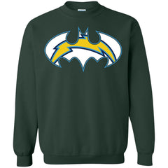 We Are The Los Angeles Chargers Batman Nfl Mashup Crewneck Pullover Sweatshirt Crewneck Pullover Sweatshirt - parenttees