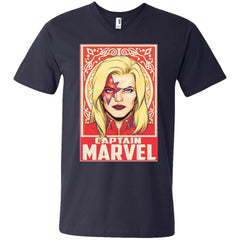 Captain Marvel Ornament Men V-Neck T-Shirt Men V-Neck T-Shirt - parenttees