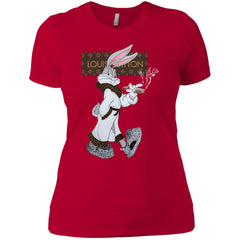 Louis Vuitton Rabbit Smoking Shirt Women Cotton T-Shirt Women Cotton T-Shirt - parenttees