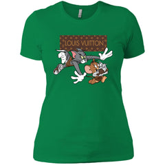 Louis Vuitton Cartoon Tom And Jerry T-shirt Women Cotton T-Shirt Women Cotton T-Shirt - parenttees