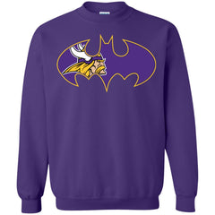 We Are The Minnesota Vikings Batman Nfl Mashup Crewneck Pullover Sweatshirt Crewneck Pullover Sweatshirt - parenttees