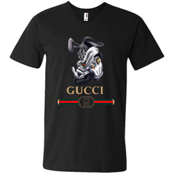 Gucci Rabbit Movie Disney T-shirt Men V-Neck T-Shirt