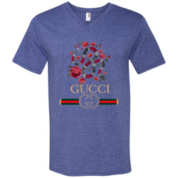 Gucci Logo Snake T-shirt Men V-Neck T-Shirt