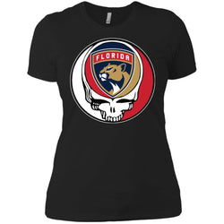 Florida Panthers Grateful Dead Steal Your Face Hockey Nhl Shirts Women Cotton T-Shirt