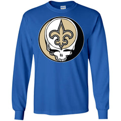 New Orleans Saints Grateful Dead Steal Your Face Football Nfl Shirts Men Long Sleeve Shirt Men Long Sleeve Shirt - parenttees