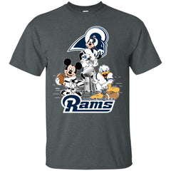 Nfl – Los Angeles Rams Donald Duck Goofy Mickey Mouse Super Bowl 2019 Football Men Cotton T-Shirt Men Cotton T-Shirt - parenttees