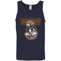 Louis Vuitton T-shirt Style Dogs T-shirt Men Cotton Tank Men Cotton Tank - parenttees