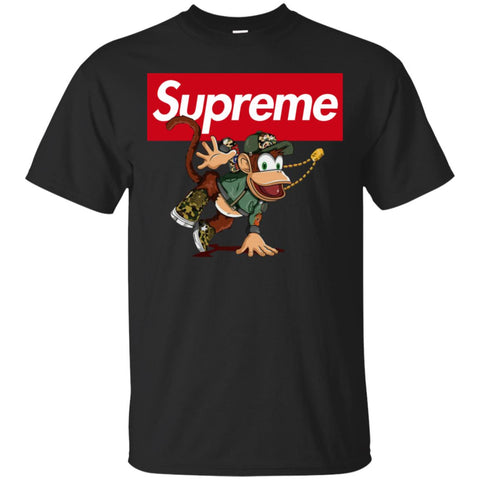 Supreme Monkey T-shirt Men Cotton T-Shirt Black / S Men Cotton T-Shirt - parenttees