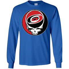 Carolina Hurricanes Grateful Dead Steal Your Face Hockey Nhl Shirts Men Long Sleeve Shirt Men Long Sleeve Shirt - parenttees