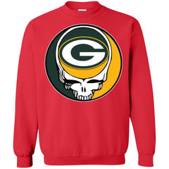 Green Bay Packer Grateful Dead Steal Your Face Football Nfl Shirts Crewneck Pullover Sweatshirt Crewneck Pullover Sweatshirt - parenttees