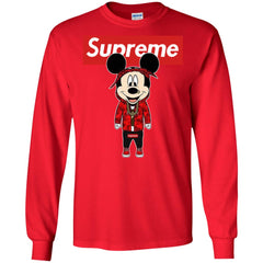 Supreme Mickey Style Fashion T-shirt Men Long Sleeve Shirt Men Long Sleeve Shirt - parenttees