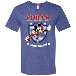 Nfl – Kansas City Chiefs Totally Awesome Mickey Mouse Super Bowl 2019 Football Men V-Neck T-Shirt