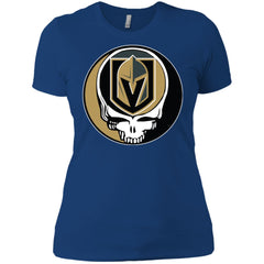 Vegas Golden Knights Grateful Dead Steal Your Face Hockey Nhl Shirts Women Cotton T-Shirt Women Cotton T-Shirt - parenttees