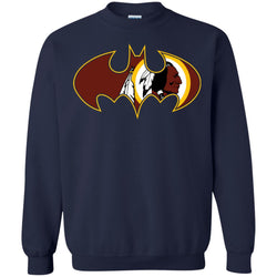 We Are The Washington Redskins Batman Nfl Mashup Crewneck Pullover Sweatshirt