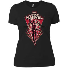 Marvel Captain Marvel Retro Style Flight Women Cotton T-Shirt Women Cotton T-Shirt - parenttees