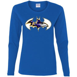 We Are The Baltimore Ravens Batman Nfl Mashup Women Long Sleeve Shirt