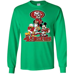 Mickey Mouse San Francisco 49ers American Football Nfl Sports Shirt Men Long Sleeve Shirt Men Long Sleeve Shirt - parenttees