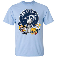 Los Angeles Rams Super Bowl 2019 Mickey Minnie Mouse Donald Daisy Duck Football Nfl Men Cotton T-Shirt Men Cotton T-Shirt - parenttees