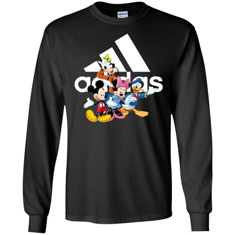 Aidas Mickey Mouse And Friends Disney T-shirt Men Long Sleeve Shirt Black / S Men Long Sleeve Shirt - parenttees