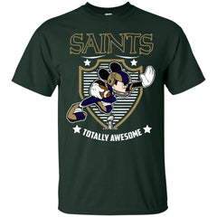 Nfl – New Orleans Saints Totally Awesome Mickey Mouse Super Bowl 2019 Football Men Cotton T-Shirt Men Cotton T-Shirt - parenttees