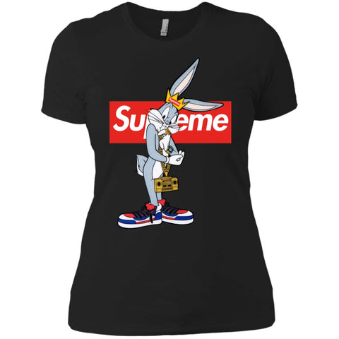 Supreme Rabbit Trending T-shirt Women Cotton T-Shirt Black / X-Small Women Cotton T-Shirt - parenttees