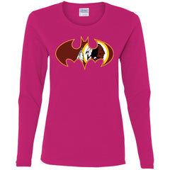 We Are The Washington Redskins Batman Nfl Mashup Women Long Sleeve Shirt Women Long Sleeve Shirt - parenttees