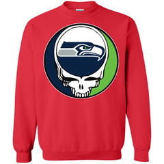 Seattle Seahawks Grateful Dead Steal Your Face Football Nfl Shirts Crewneck Pullover Sweatshirt Crewneck Pullover Sweatshirt - parenttees