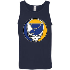 St Louis Blues Grateful Dead Steal Your Face Hockey Nhl Shirts Men Cotton Tank Men Cotton Tank - parenttees