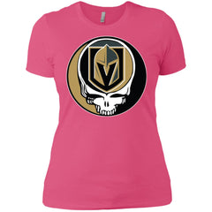 Vegas Golden Knights Grateful Dead Steal Your Face Hockey Nhl Shirts Women Cotton T-Shirt Women Cotton T-Shirt - parenttees