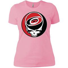 Carolina Hurricanes Grateful Dead Steal Your Face Hockey Nhl Shirts Women Cotton T-Shirt Women Cotton T-Shirt - parenttees