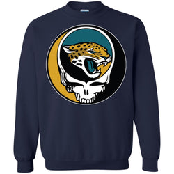 Jacksonville Jaguars Grateful Dead Steal Your Face Football Nfl Shirts Crewneck Pullover Sweatshirt