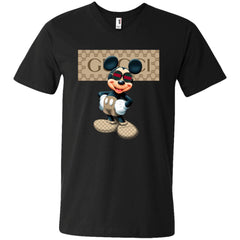 Gucci Mickey Gift Birthday T-shirt Men V-Neck T-Shirt Men V-Neck T-Shirt - parenttees