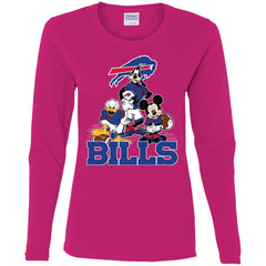 Mickey Mouse Buffalo Bills American Football Nfl Sports Shirt Women Long Sleeve Shirt Women Long Sleeve Shirt - parenttees