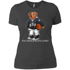 Polo Bear Ralph Lauren Shirt Women Cotton T-Shirt Women Cotton T-Shirt - parenttees