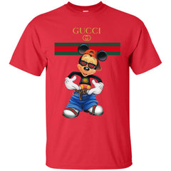 Gucci Logo Mickey Gift Trending T-shirt Men Cotton T-Shirt Men Cotton T-Shirt - parenttees