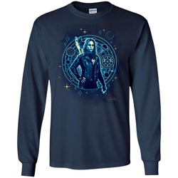 Captain Marvel Goose Geometric Circle Space Men Long Sleeve Shirt